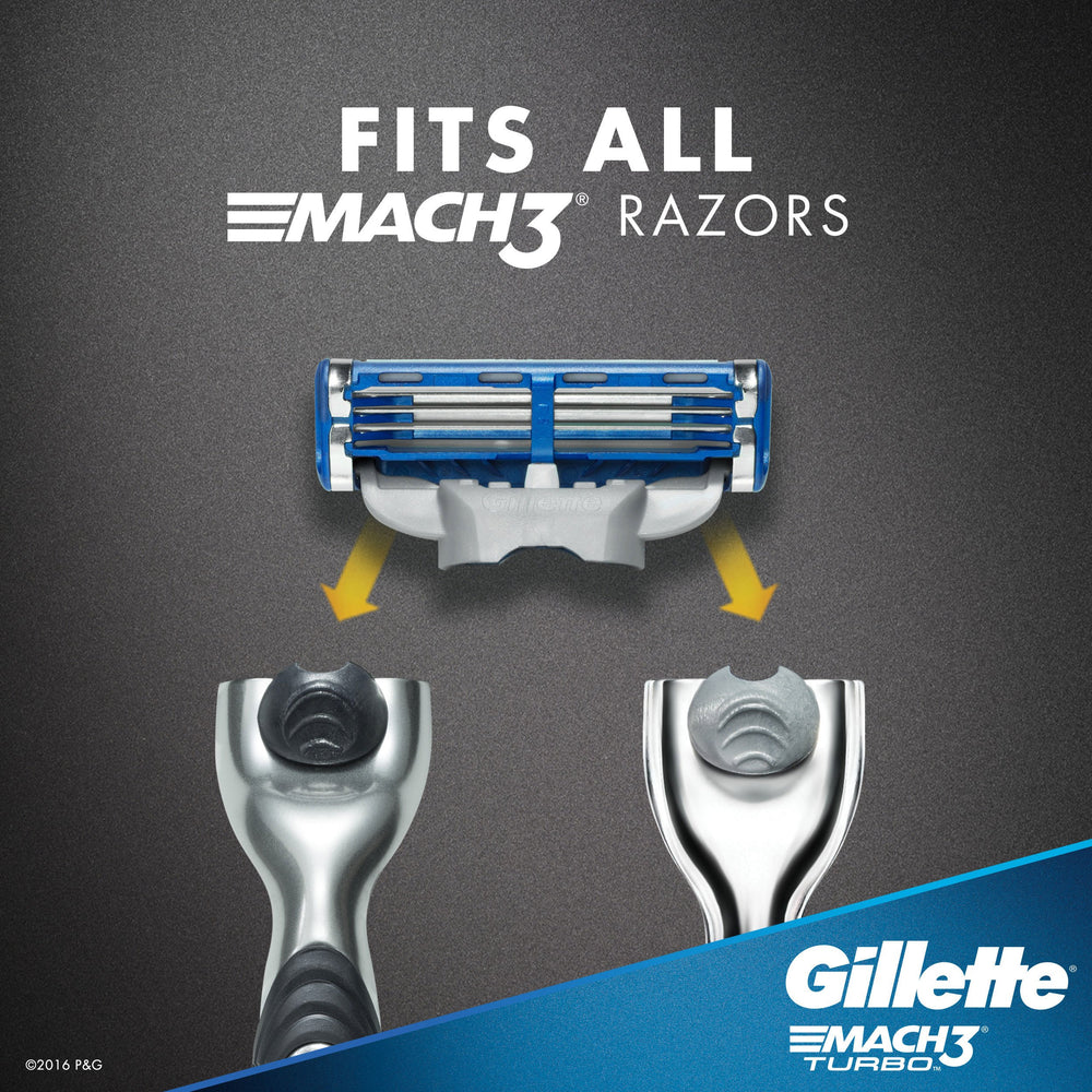 Gillette Mach3 Turbo sistema lubricante: deslizamiento suave todo el afeitado.