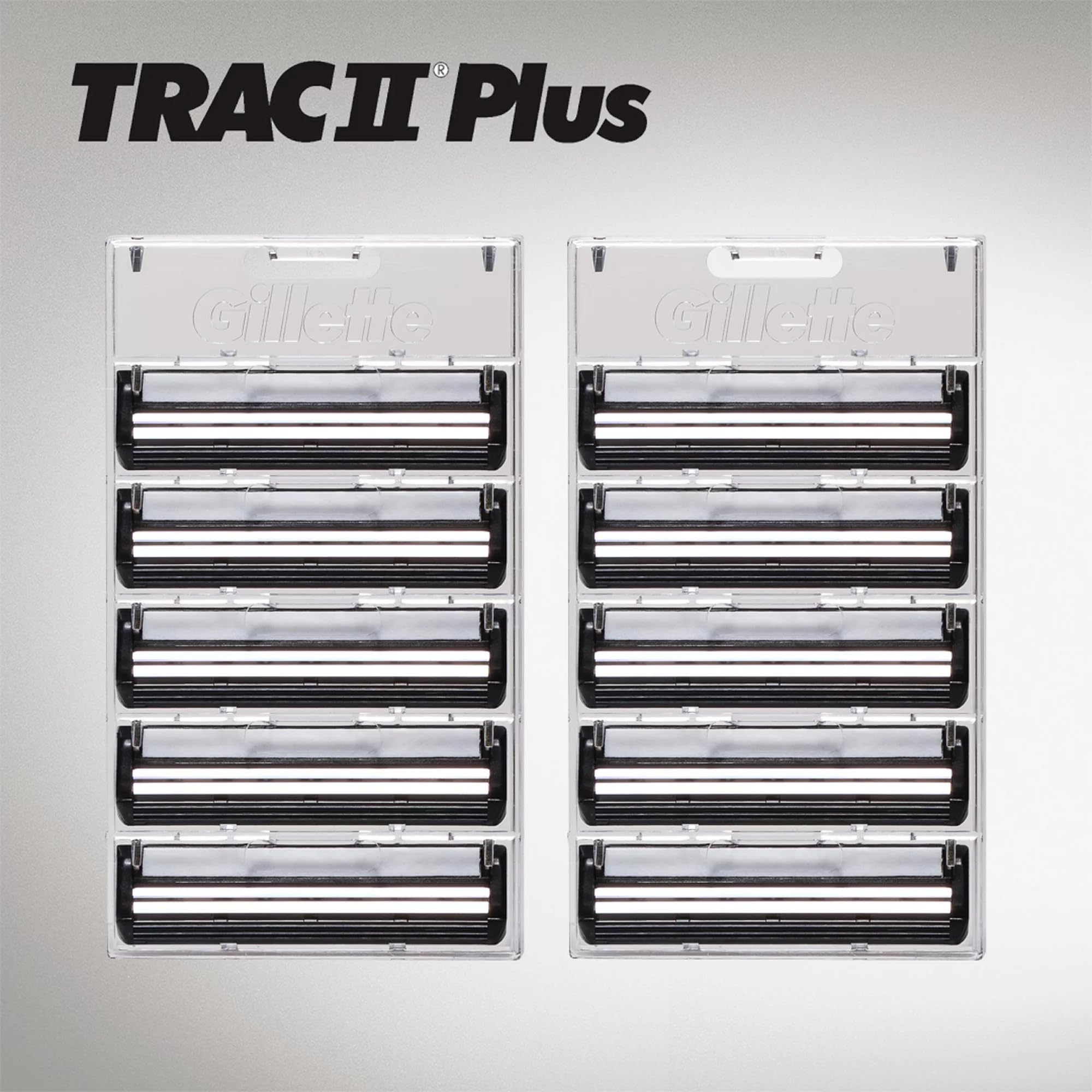 Gillette TRAC II: barrita Lubrastrip para deslizamiento suave.
