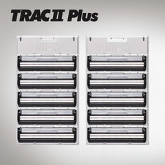 Gillette TRAC II: barrita Lubrastrip para deslizamiento suave.