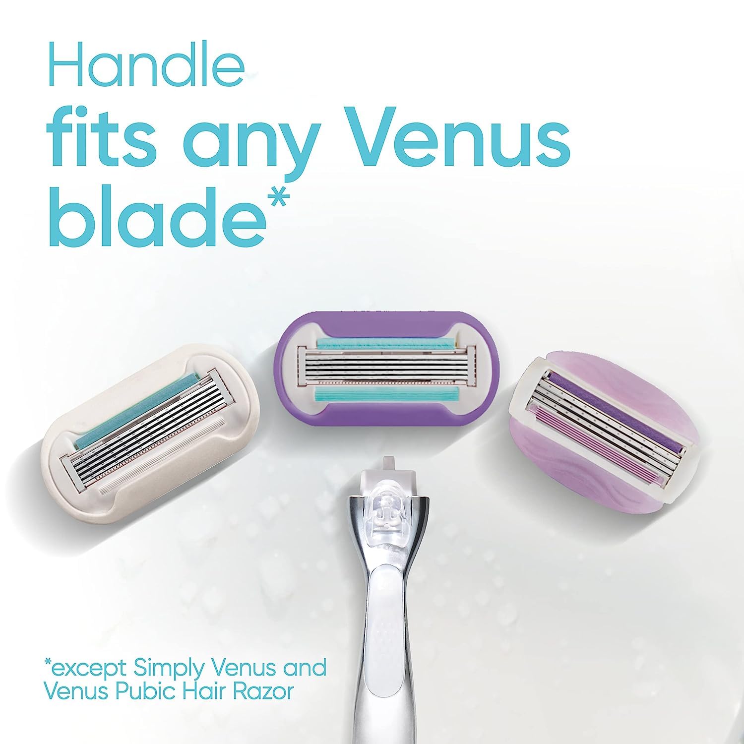 Recambios Venus compatibles con cualquier mango para ahorro y versatilidad.