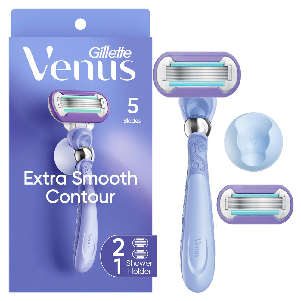Gillette Venus Deluxe Smooth Swirl: asa ergonómico para un agarre cómodo durante el afeitado.