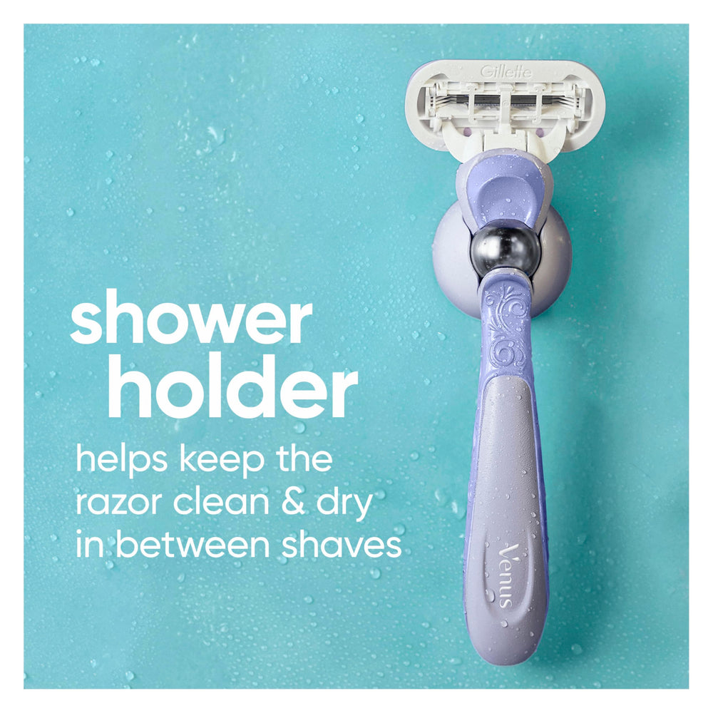 Gillette Venus Deluxe Smooth Swirl: cinta humectante activada por agua para lubricación continua.