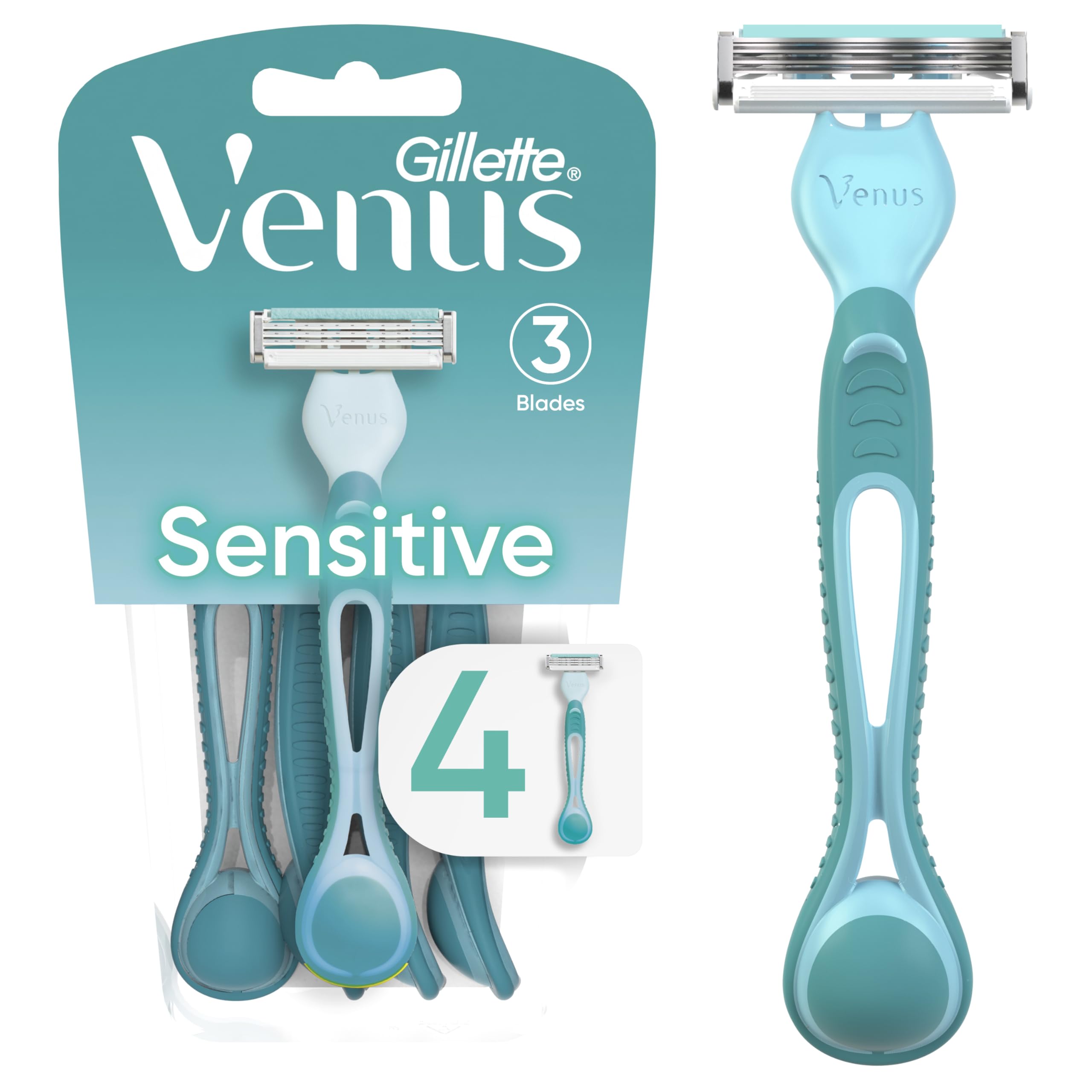 Gillette Venus Simple 3 Sensible en mano para un afeitado cómodo