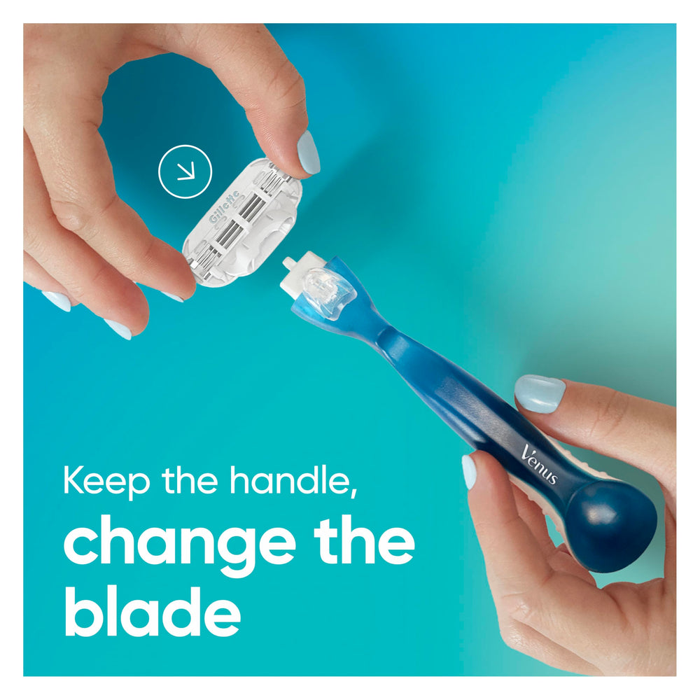 Cabezal pivotante de Gillette Venus Smooth que se adapta a las curvas