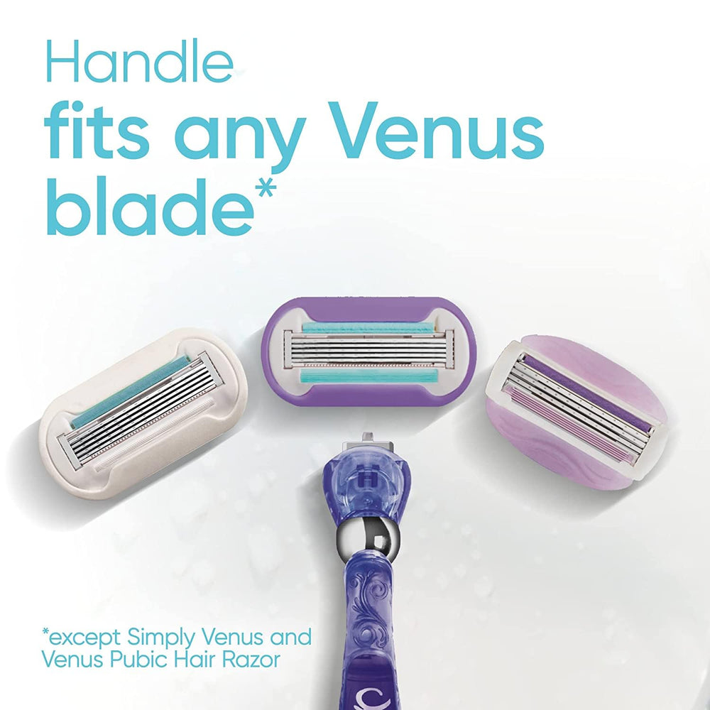 Gillette Venus Swirl ergonomie optimisée pour une utilisation confortable.