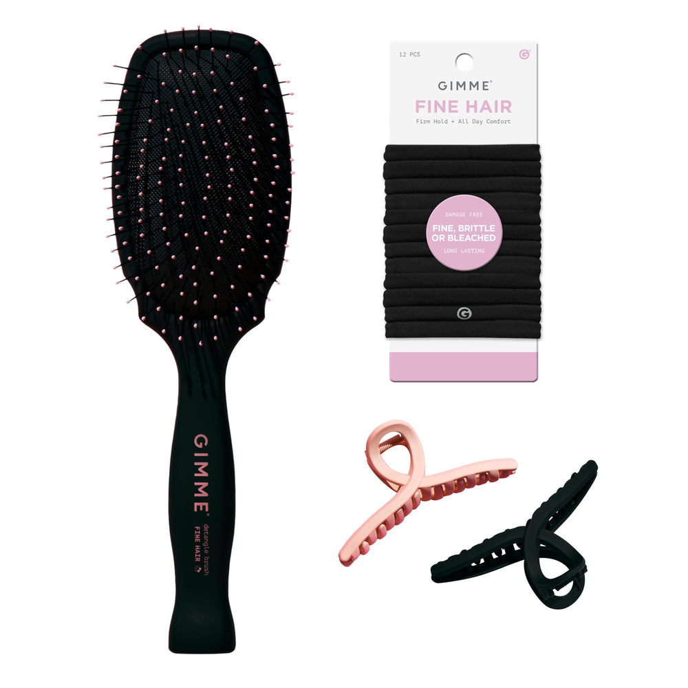 Banda GIMME para cabello fino sujeta coletas con suavidad