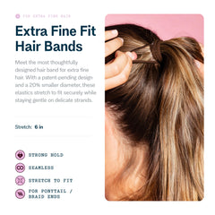 GIMME Beauty banda sin costuras con ajuste delgado para cabello fino