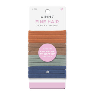 GIMME Beauty: paquete de bandas finas para cabello delicado con agarre suave