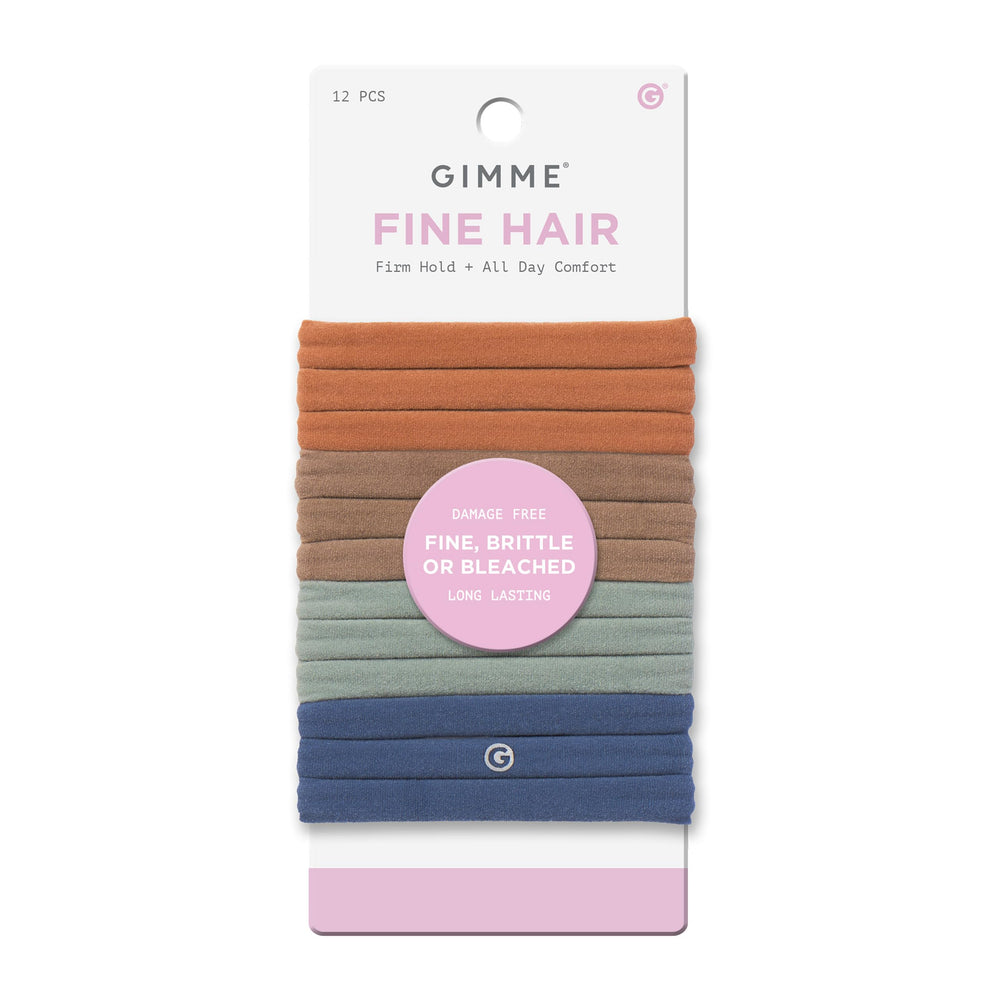 GIMME Beauty: paquete de bandas finas para cabello delicado con agarre suave