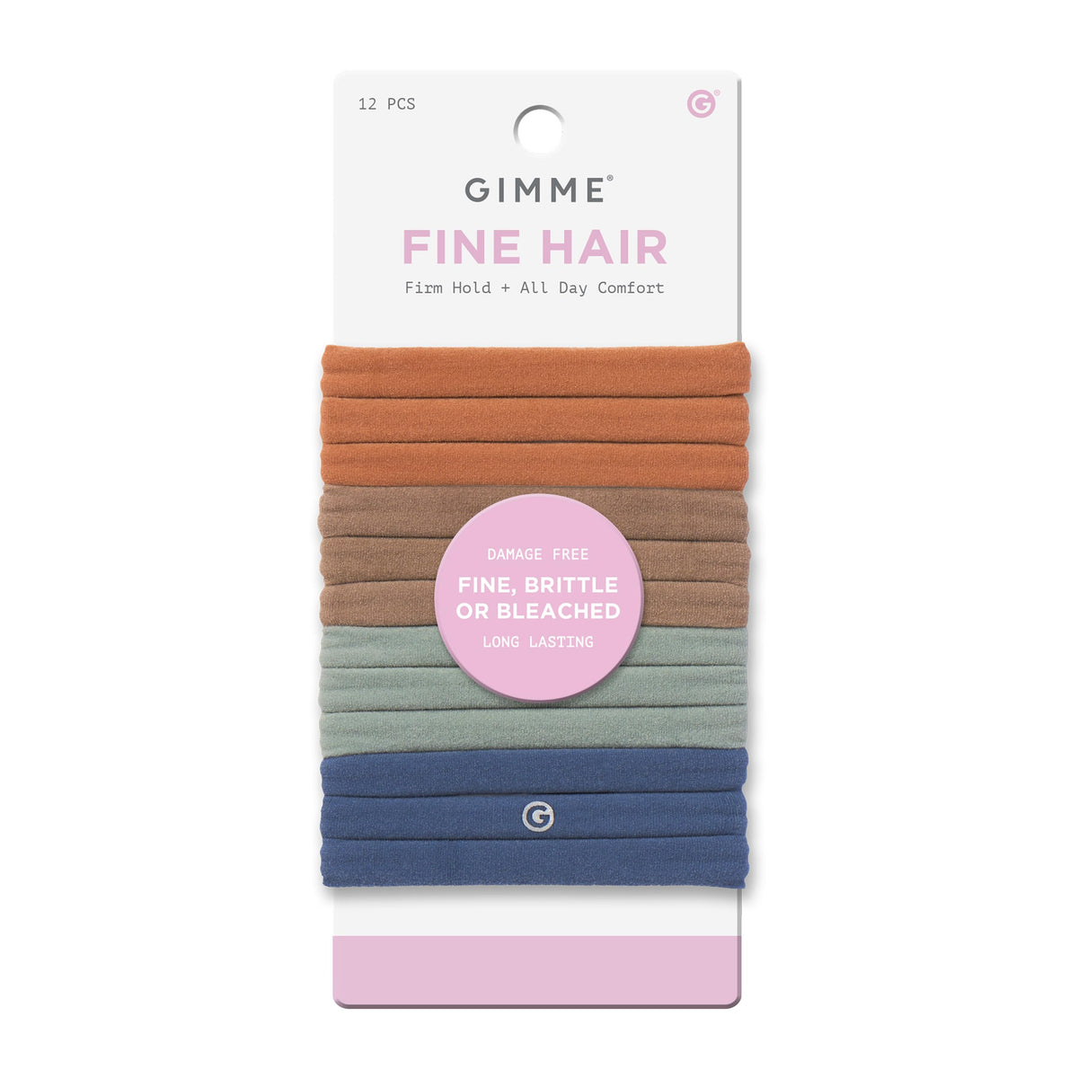 GIMME Beauty: paquete de bandas finas para cabello delicado con agarre suave