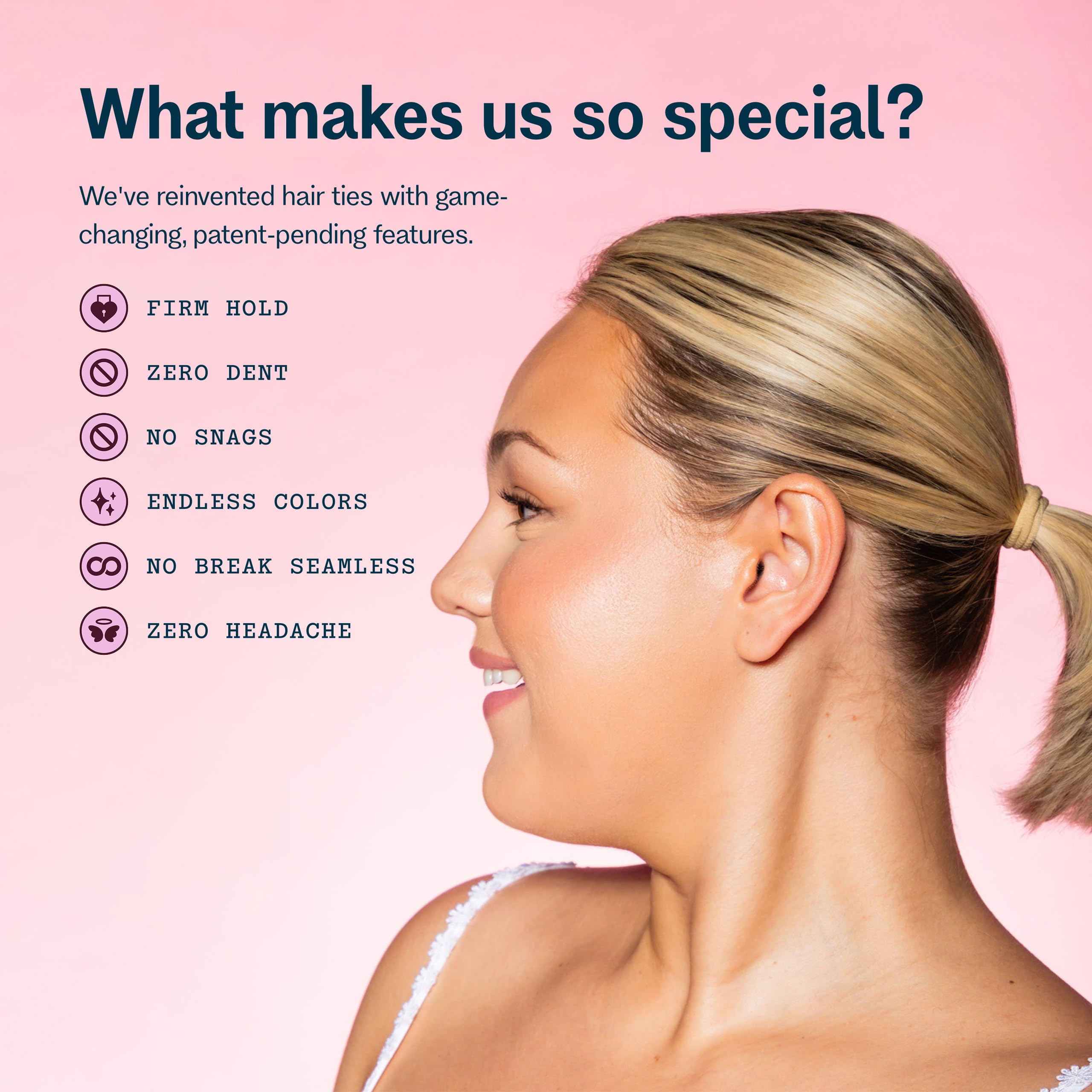 GIMME Beauty XFine materiales seda y nailon que aseguran agarre suave.