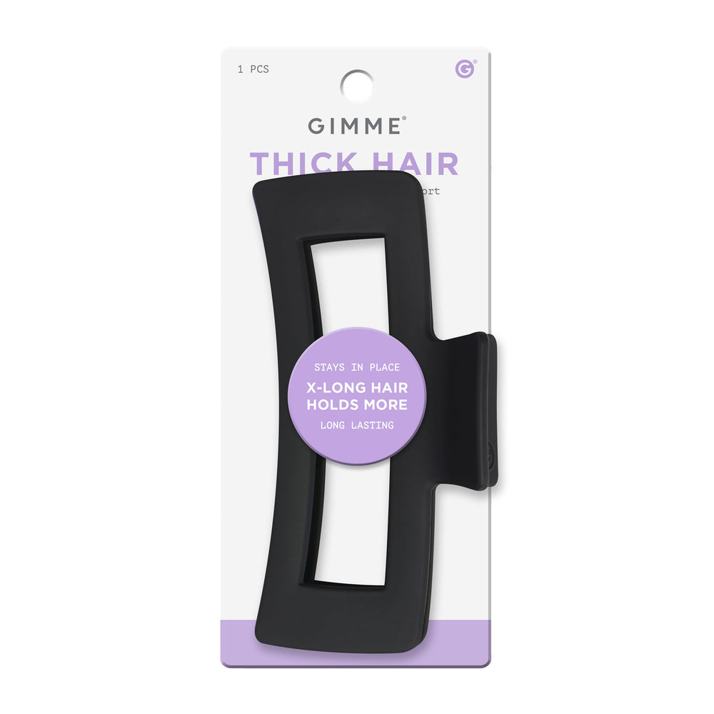 GIMME Beauty clip rectangular con acabado aterciopelado para un agarre suave