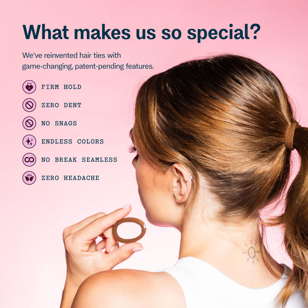 GIMME Beauty X-Fine Bandas agarre suave para recogidos y trenzas.