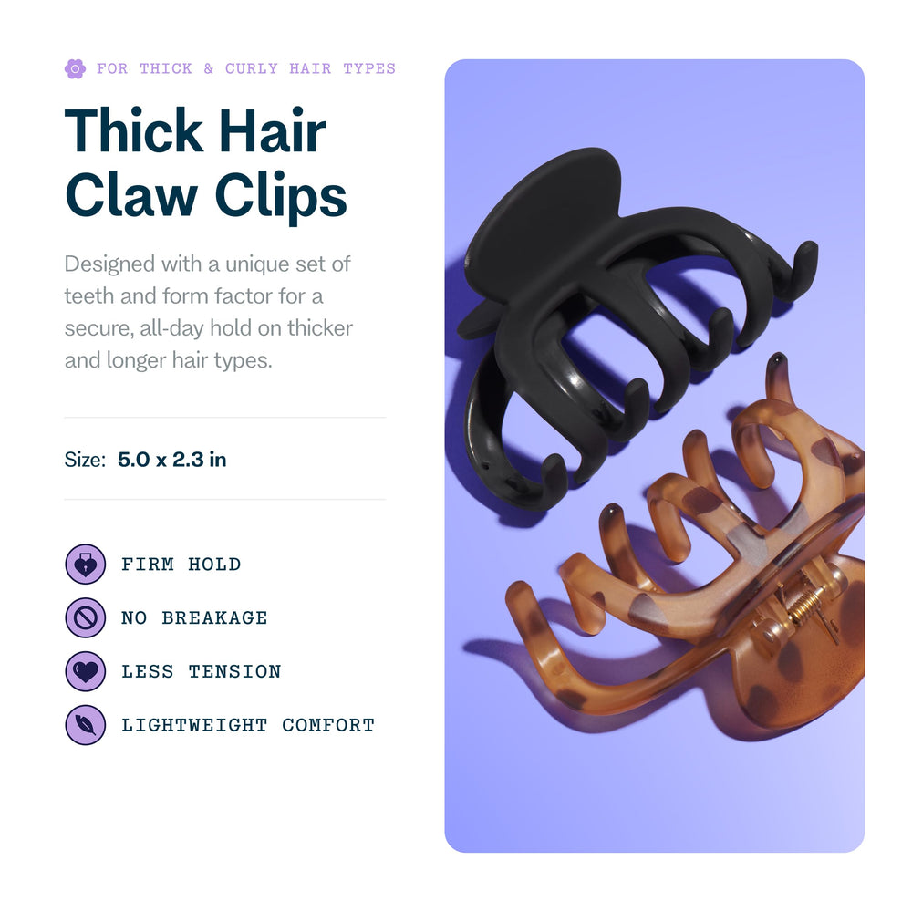 GIMME clip garra para pelo grueso evita deslizamiento todo el día.