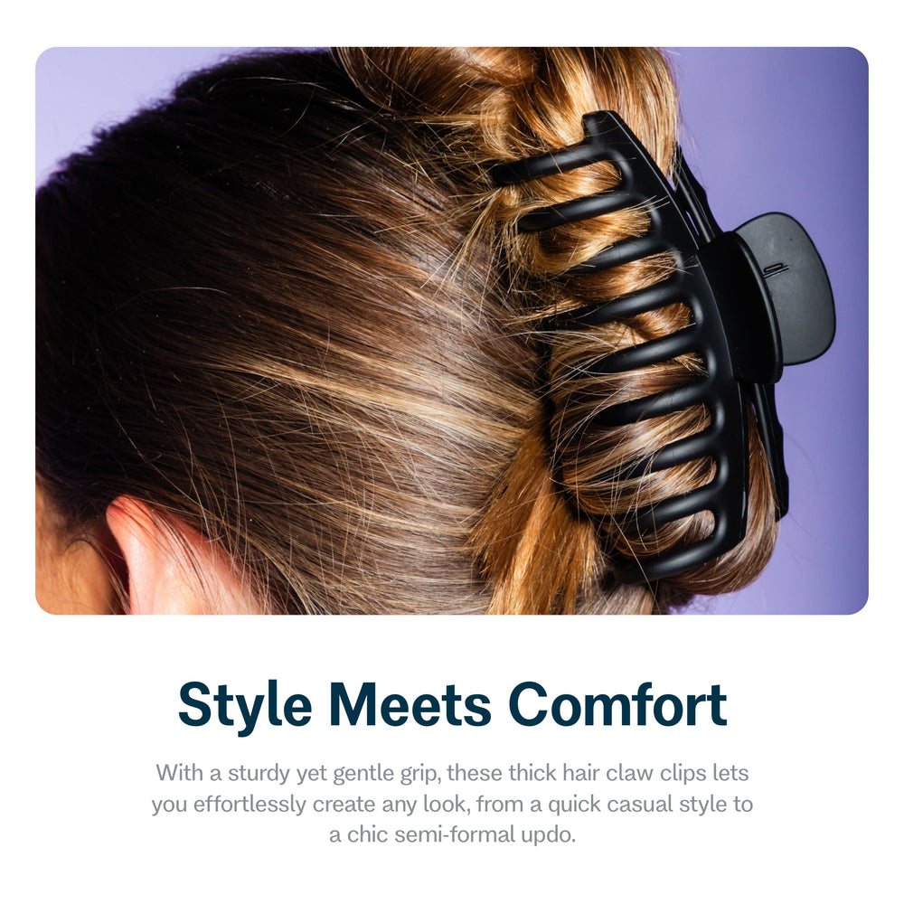 GIMME dos pinzas para cabello grueso ideal para estilos voluminosos.