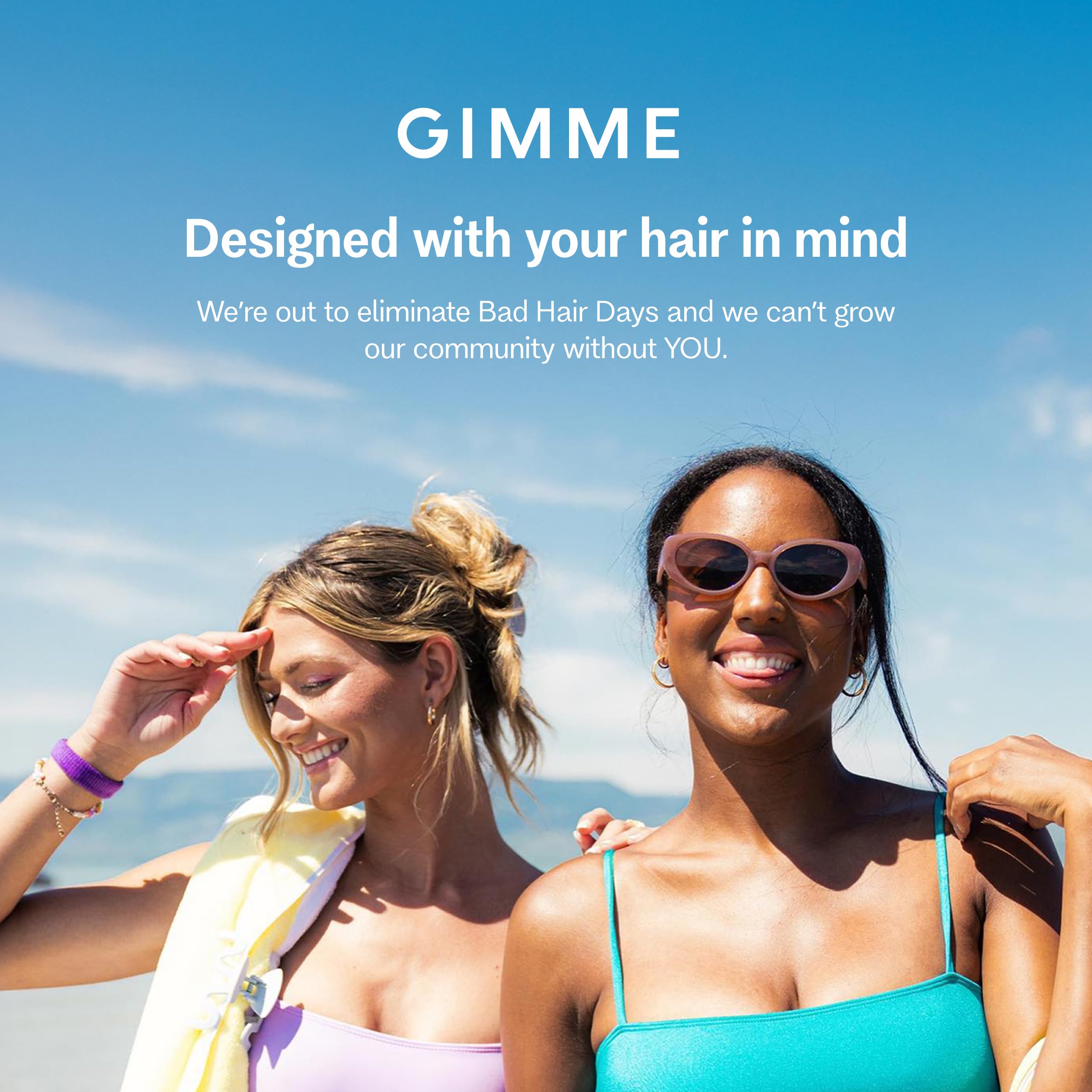 GIMME pinza cabello grueso construcción duradera para uso diario.