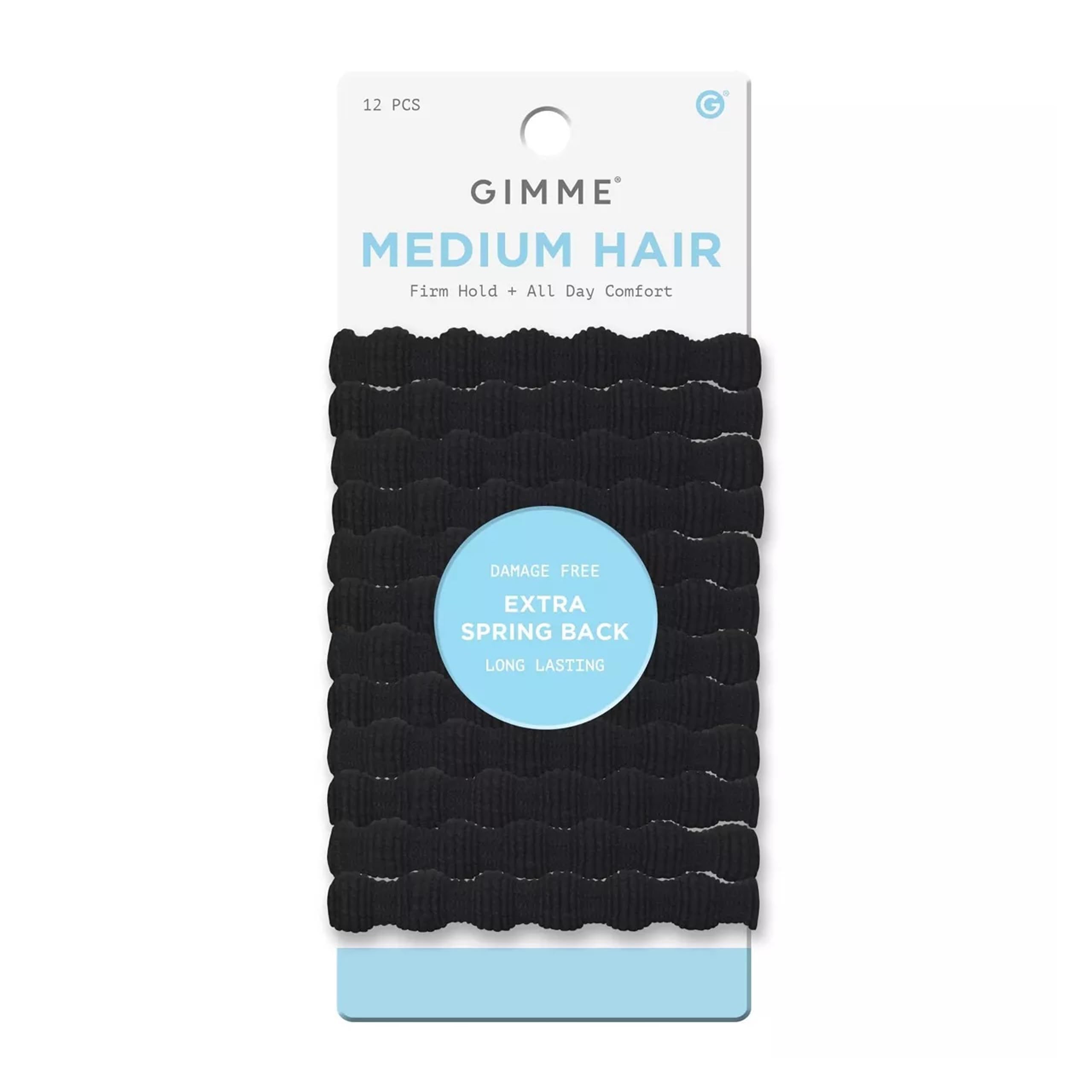 Resortes GIMME Beauty para cabello mediano con agarre suave y forma estable.