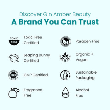 Gin Amber Beauty Derma Roller, facil de limpiar para uso higienico y duradero.