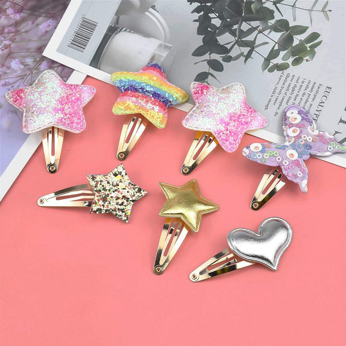 Gingbiss clip con destellos: brillo sutil para completar cualquier estilo.