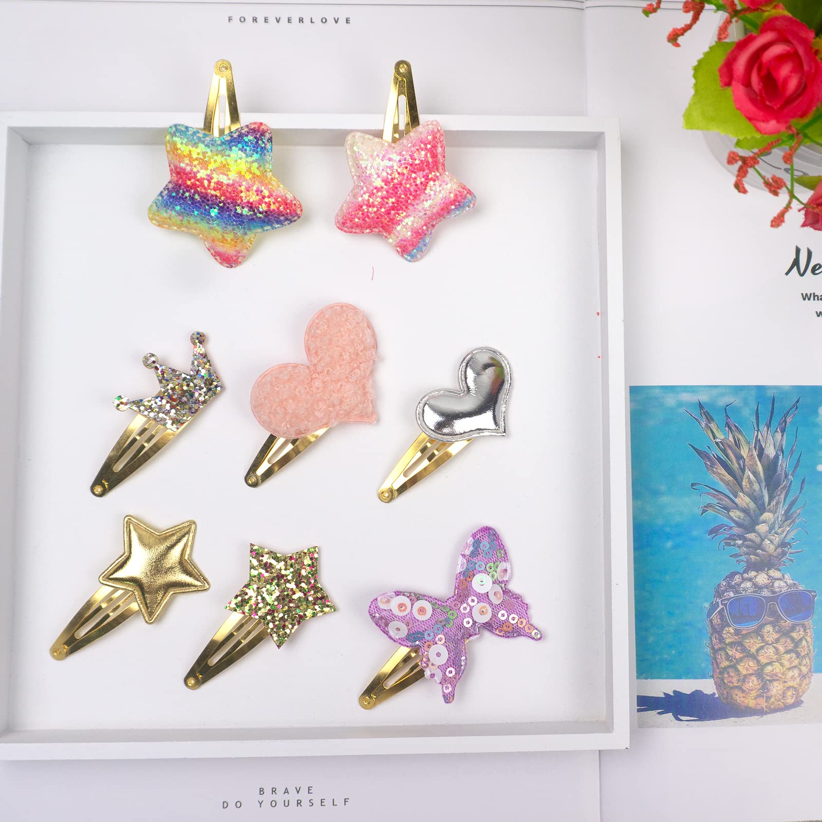 Gingbiss clip de pelo con mariposa: ideal para estilos divertidos y duraderos.