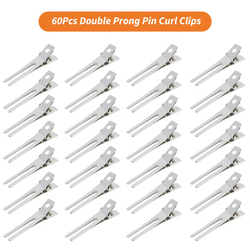 Detalle de la pinza Gingbiss de pelo doble diente, metal resistente.