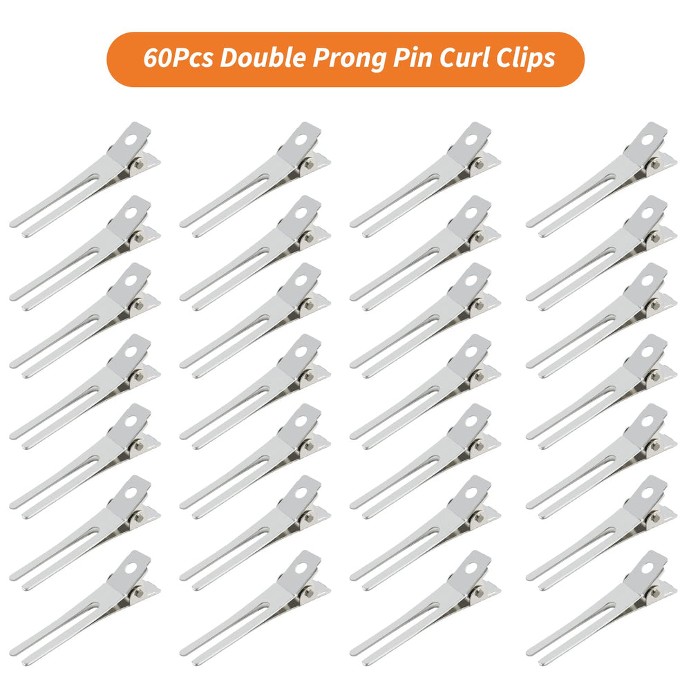 Detalle de la pinza Gingbiss de pelo doble diente, metal resistente.