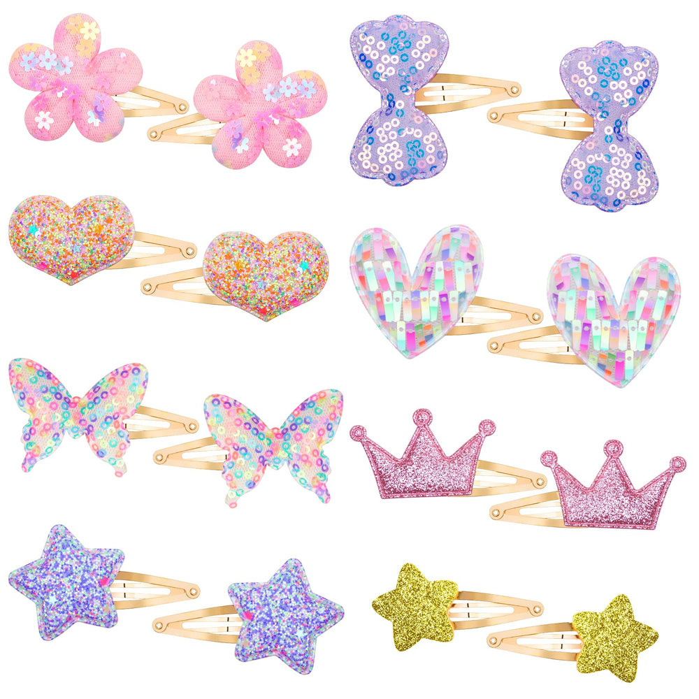 Pinzas Gingbiss flor brillante para peinados coloridos y elegantes