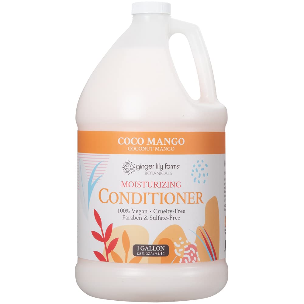 Ginger Lily Farms Botanicals Après-shampooing Coco Mango pour hydratation légère des cheveux