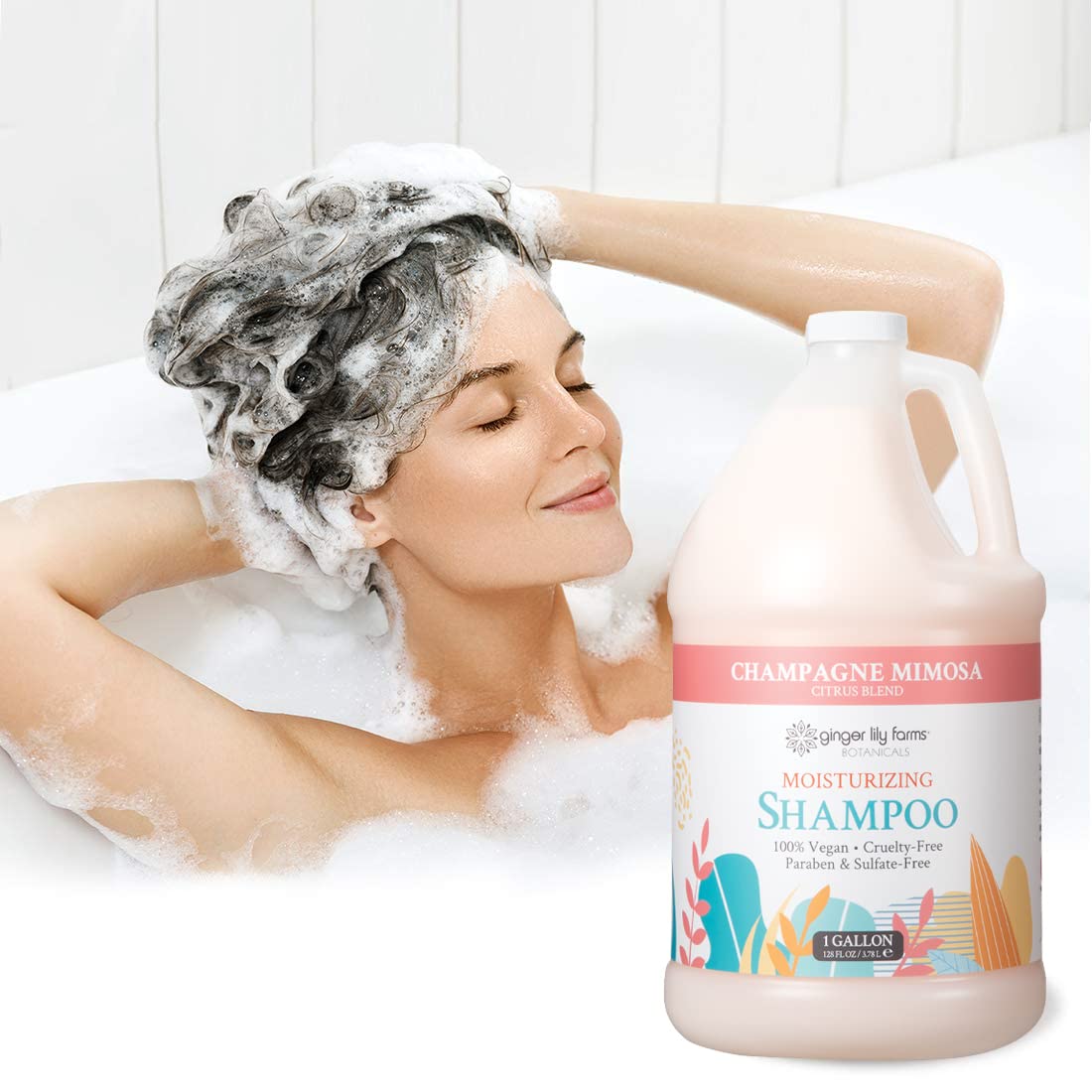 Uso diario del Champú Champagne Mimosa para cabello de todo tipo.