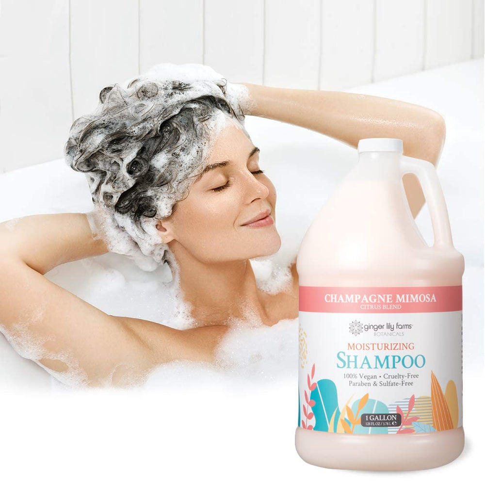Uso diario del Champú Champagne Mimosa para cabello de todo tipo.