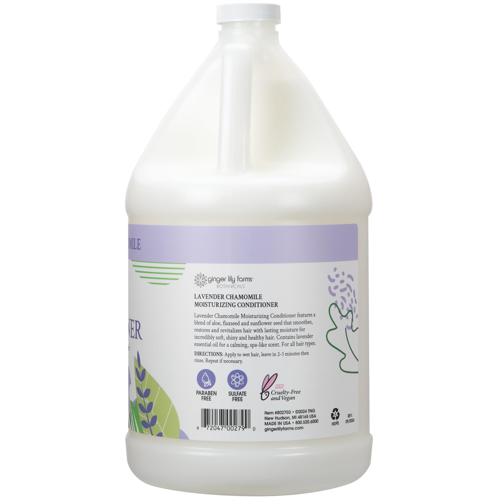 Textura cremosa del acondicionador para cabello suave y manejable.