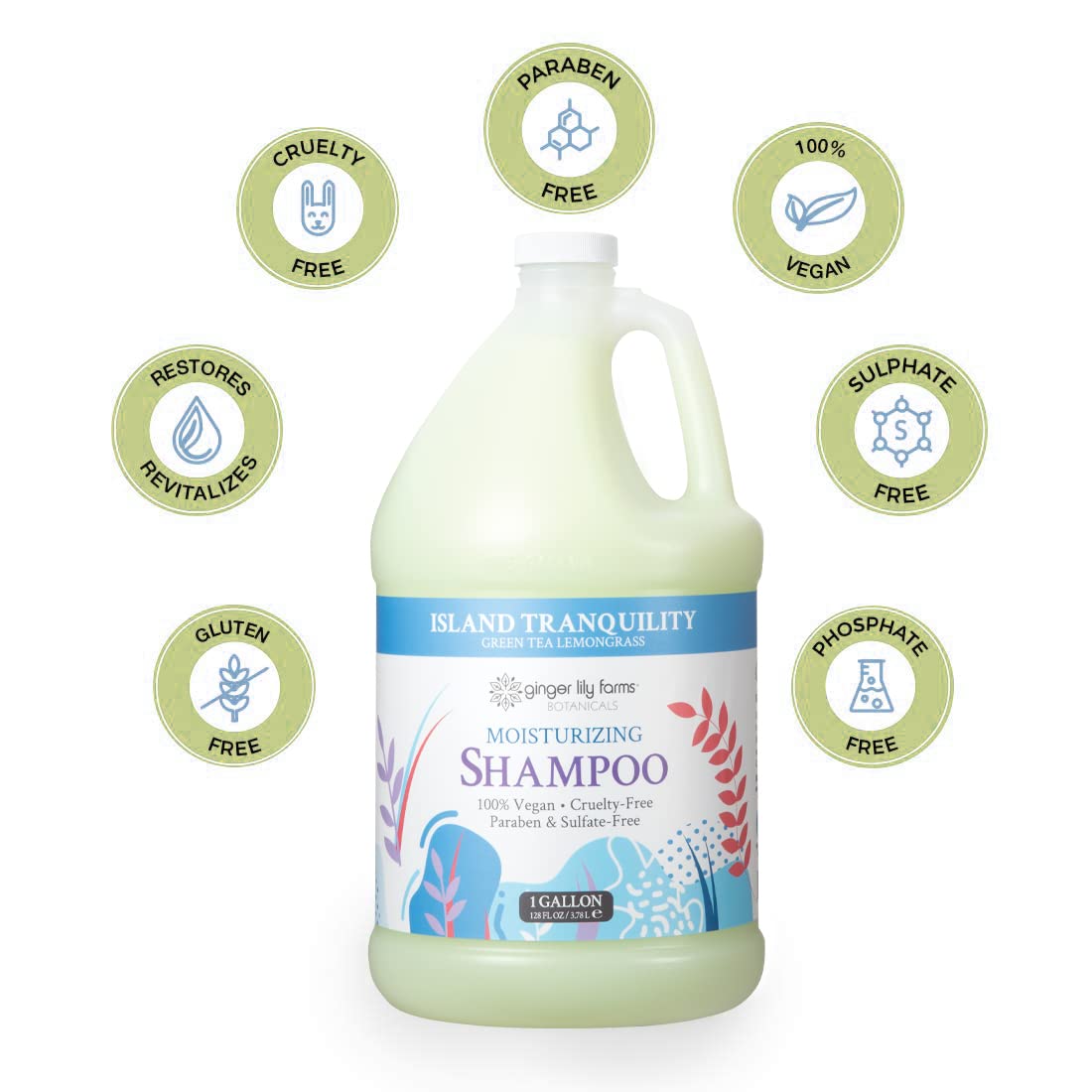 Ginger Lily Farms Botanicals utiliza ingredientes naturales para hidratar el cabello.