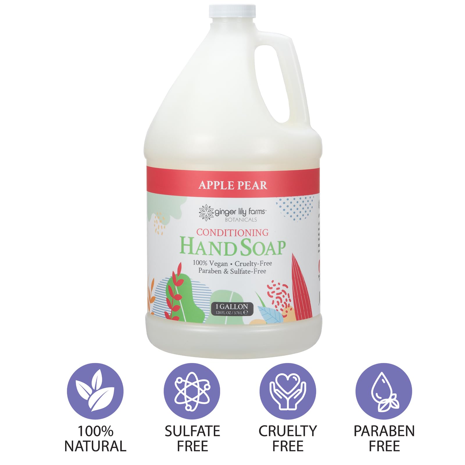 Ingredientes naturales de Ginger Lily Farms Botanicals, sin parabenos ni gluten.