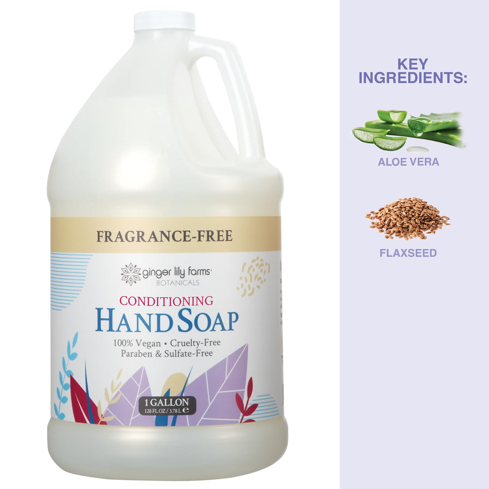 Ginger Lily Farms Botanicals Jabon Manos Sin Fragancia, uso diario en oficinas y hoteles.