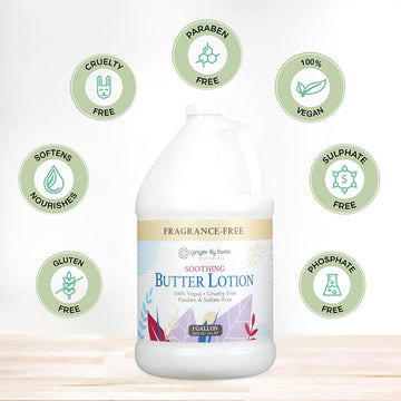 Ginger Lily Farms Botanicals Butter Lotion aplicación suave con masaje para piel suave