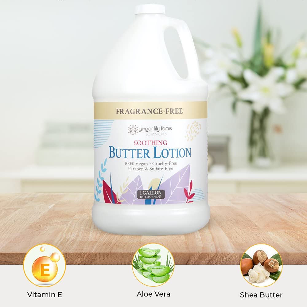 Ginger Lily Farms Botanicals Butter Lotion galón recargable para spa y club