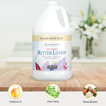 Ginger Lily Farms Botanicals Butter Lotion galón recargable para spa y club