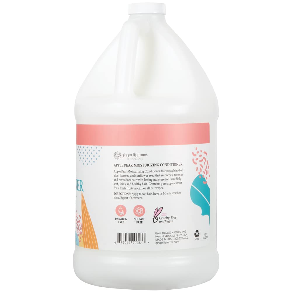 Acondicionador Ginger Lily Farms Botanicals, textura cremosa, hidratación ligera para todo tipo de cabello.