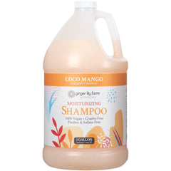 Ginger Lily Farms Botanicals Shampoing Coco Mangue: bouteille prête à l'emploi et hydratation durable pour cheveux.
