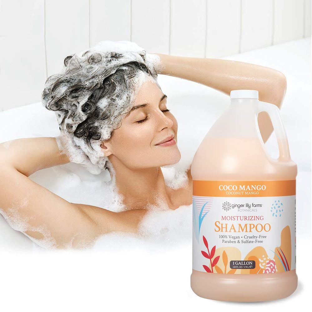 Ginger Lily Farms Botanicals Shampoing Coco Mangue: recharge galon idéale pour salons et foyers.