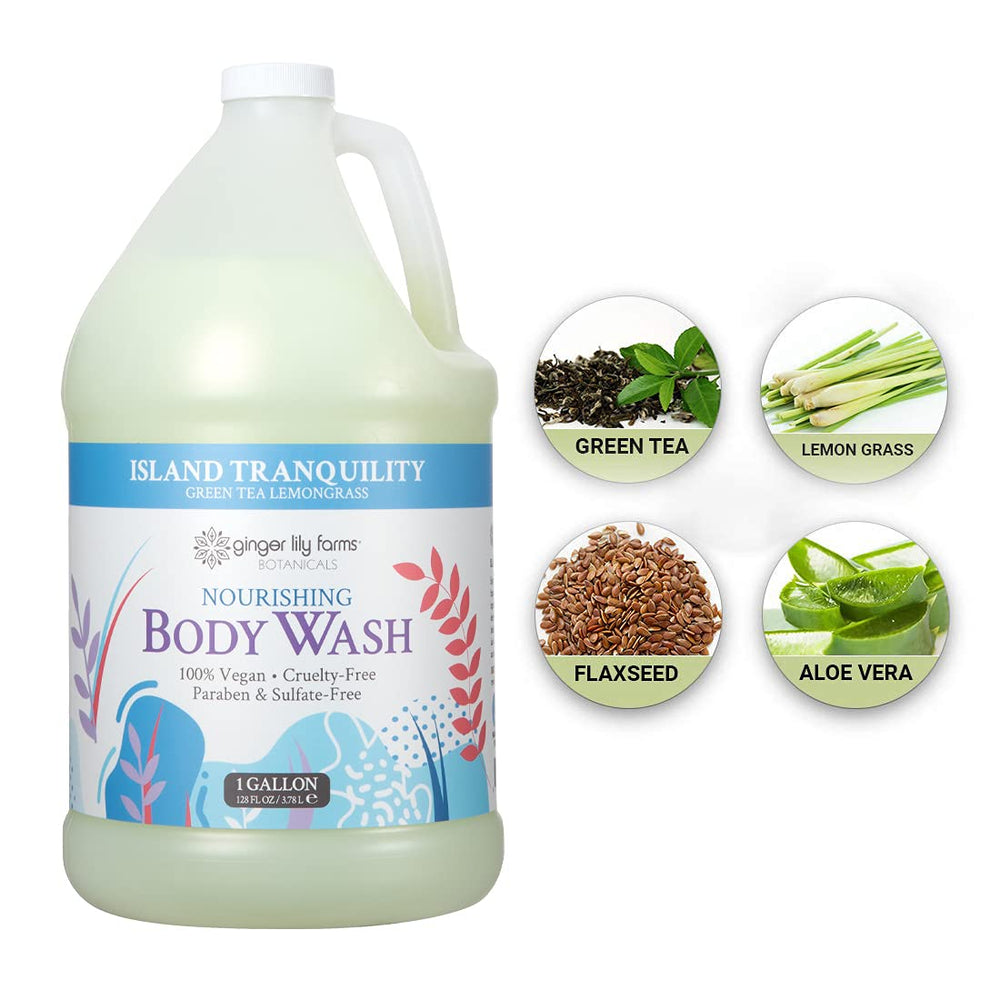 Uso en gimnasios y spas con Ginger Lily Farms Botanicals para cuidado diario.