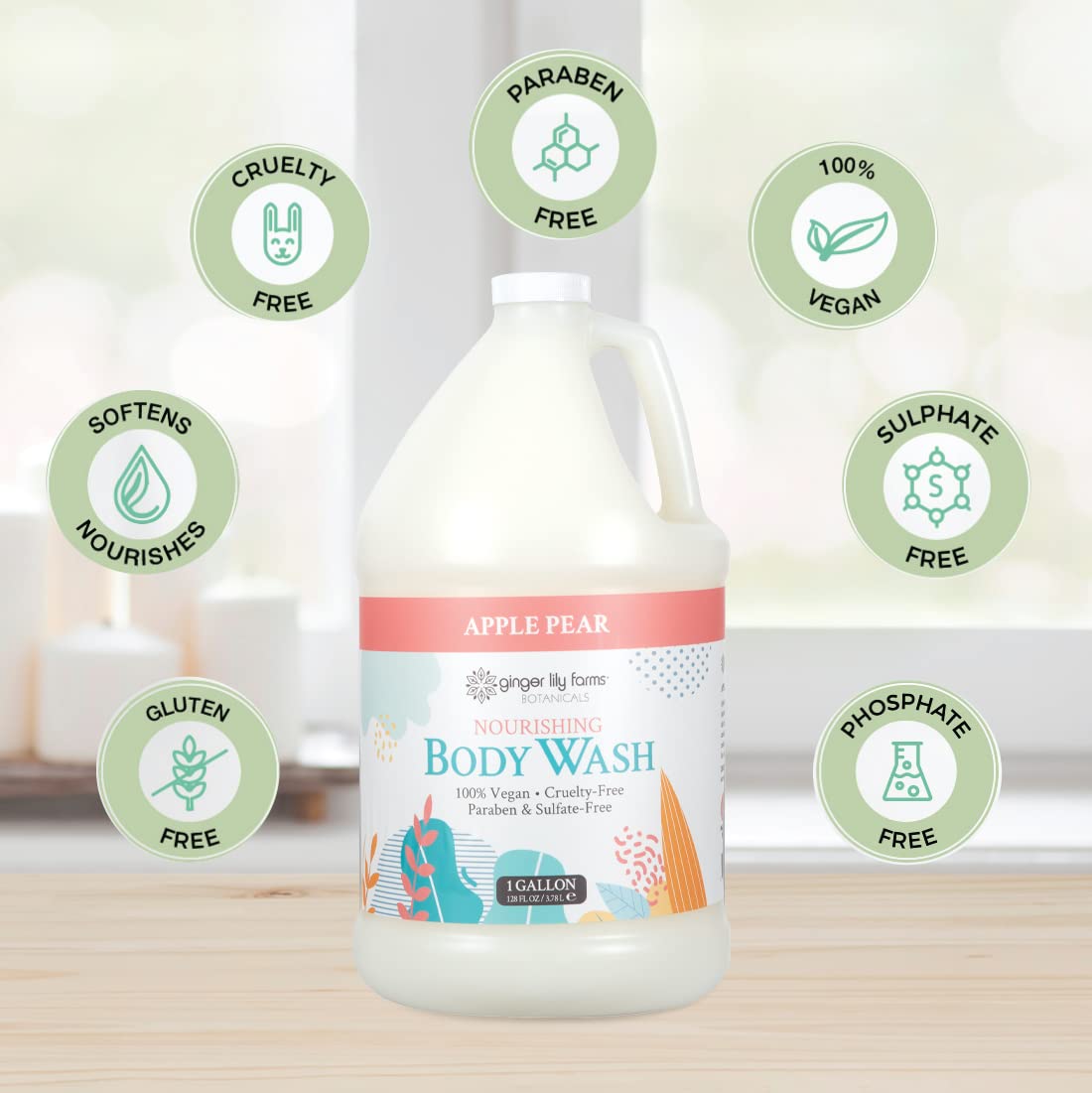Ginger Lily Farms Botanicals Certificación vegana y libre de crueldad, apto para uso diario