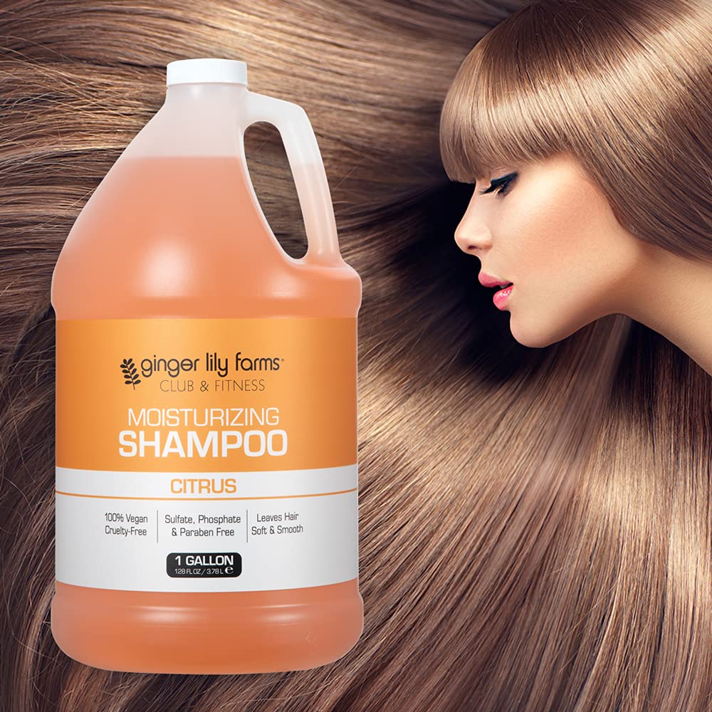 Champú Ginger Lily Farms Club & Fitness para todo tipo de cabello, brillo
