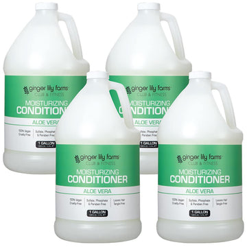 Acondicionador Ginger Lily Farms Club y Fitness, botella visible, hidratación ligera para cabello seco.