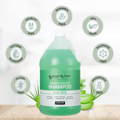 Aloe vera presente en Ginger Lily Farms Club & Fitness champú, aroma refrescante