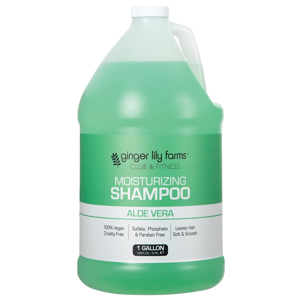 Ginger Lily Farms Club & Fitness champú en botella para cabello suave y brillante