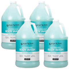 Ginger Lily Farms Club y Fitness: vertido de la botella para una limpieza suave.