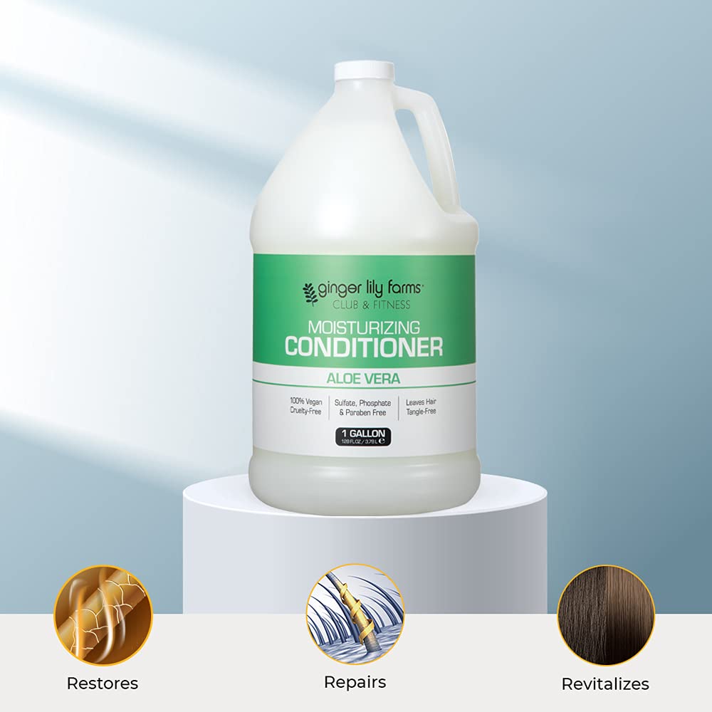 Textura cremosa de Ginger Lily Farms Club & Fitness para cabello suave.