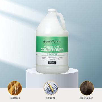Textura cremosa de Ginger Lily Farms Club & Fitness para cabello suave.