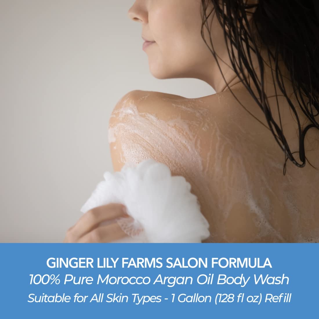 Ginger Lily Farms ingredientes clave: vitaminas A, C y E para piel más suave.